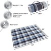 Leisure Sports Waterproof Picnic Blanket Beach Mat with Plaid and Faux Leather Strap For Travel
Large, Blue 637380BYN